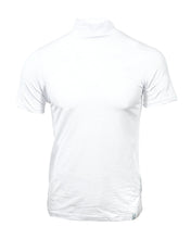 Load image into Gallery viewer, LCS905 White Cotton Spandex Luxury Mock Tee
