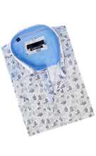 Load image into Gallery viewer, M-536-S White/Grey Short Sleeve
