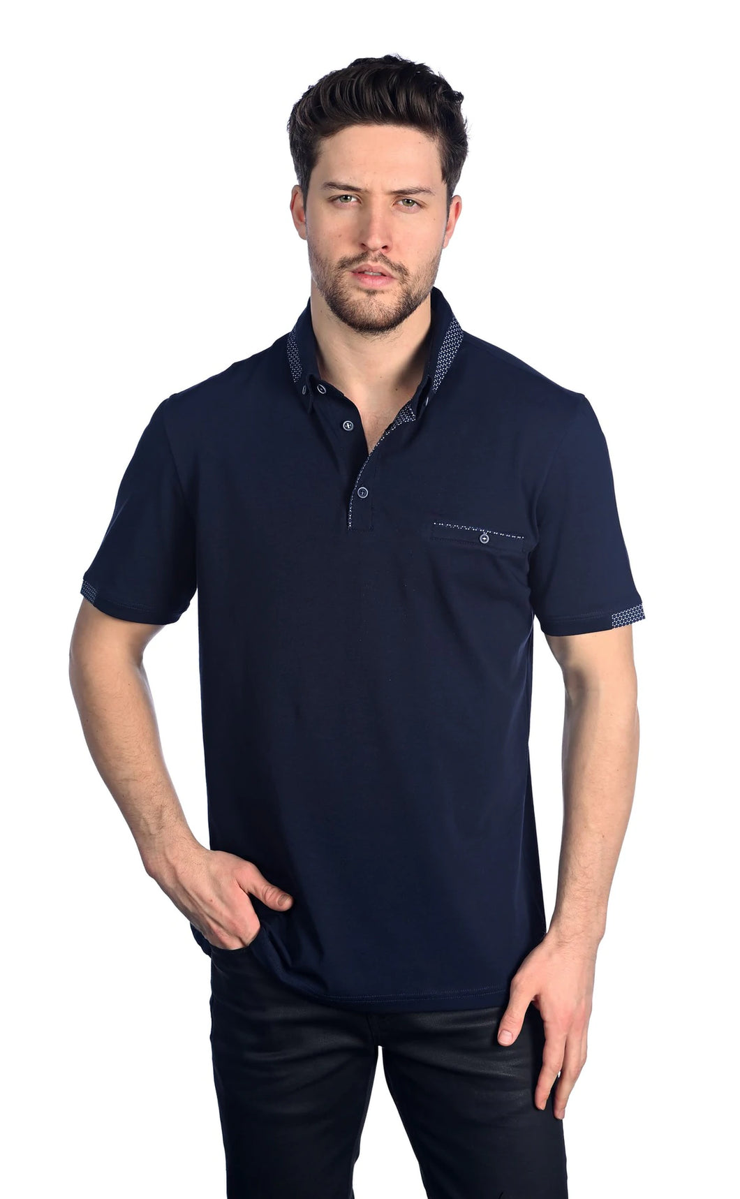 MZP-500 Navy Polo