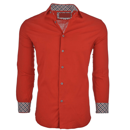 SC820-Red Extra Slim Fit - Angelo's Men Boutique
