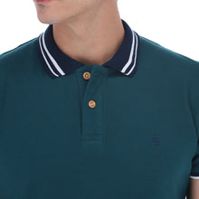 Load image into Gallery viewer, Polo Porto Blanco Básica Caballero Teal | PBASIC-07

