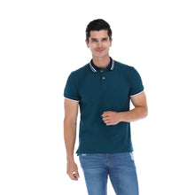 Load image into Gallery viewer, Polo Porto Blanco Básica Caballero Teal | PBASIC-07
