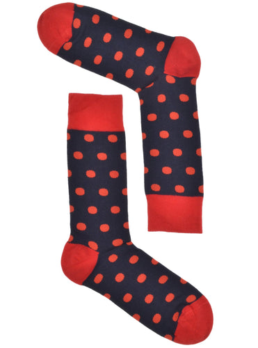 Dots Navy Socks - Angelo's Men Boutique