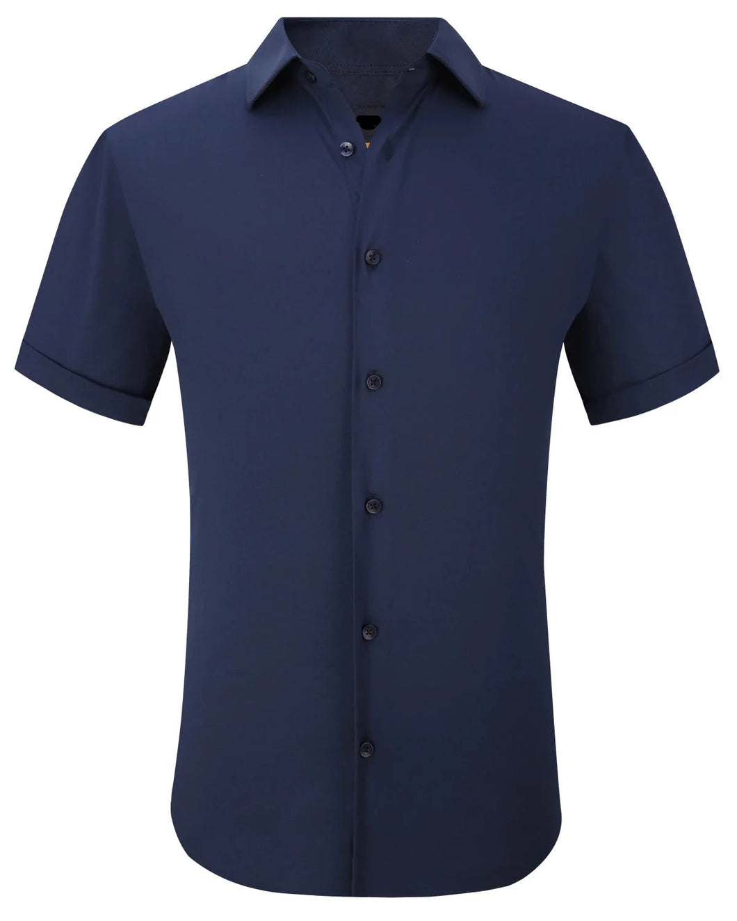 SC515-10 Navy Solid Stretch Short Sleeve Shirt