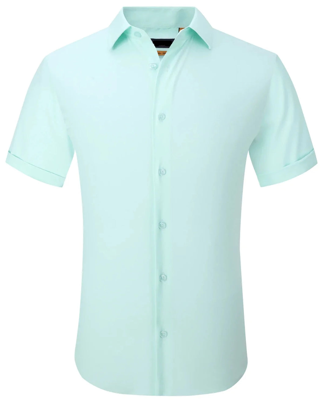 SC515-8 Mint Solid Stretch Short Sleeve Shirt