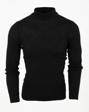 Load image into Gallery viewer, SC9701 Black Textured Turtle Neck

