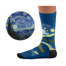 Load image into Gallery viewer, Van Gogh, Starry Night Socks
