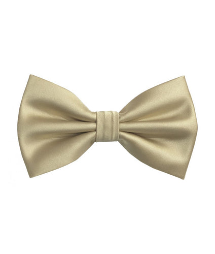 Beige Bow tie bt100-MMM - Angelo's Men Boutique