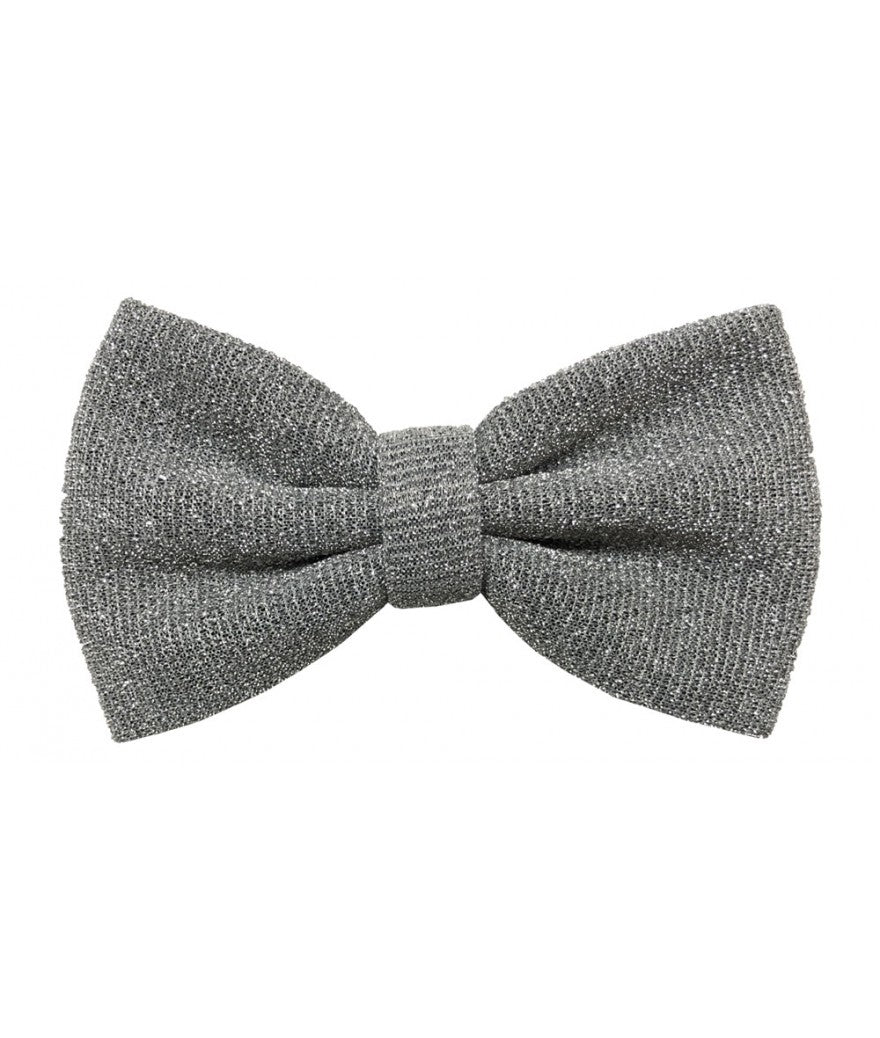 Silver Glitter Bow Ties & Hankies | BT2200-Q