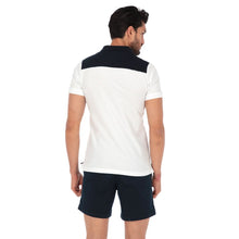 Load image into Gallery viewer, Men&#39;s Pattern  Short Sleeve Polo Navy, Red &amp; White |Porto Blanco| PL-1508
