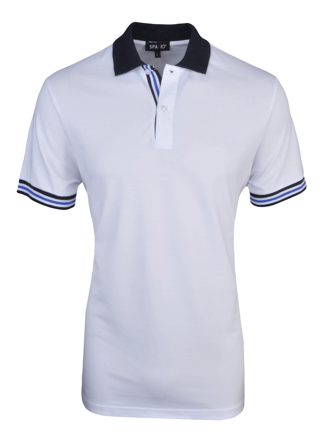 P-3592 White Polo Modern Fit