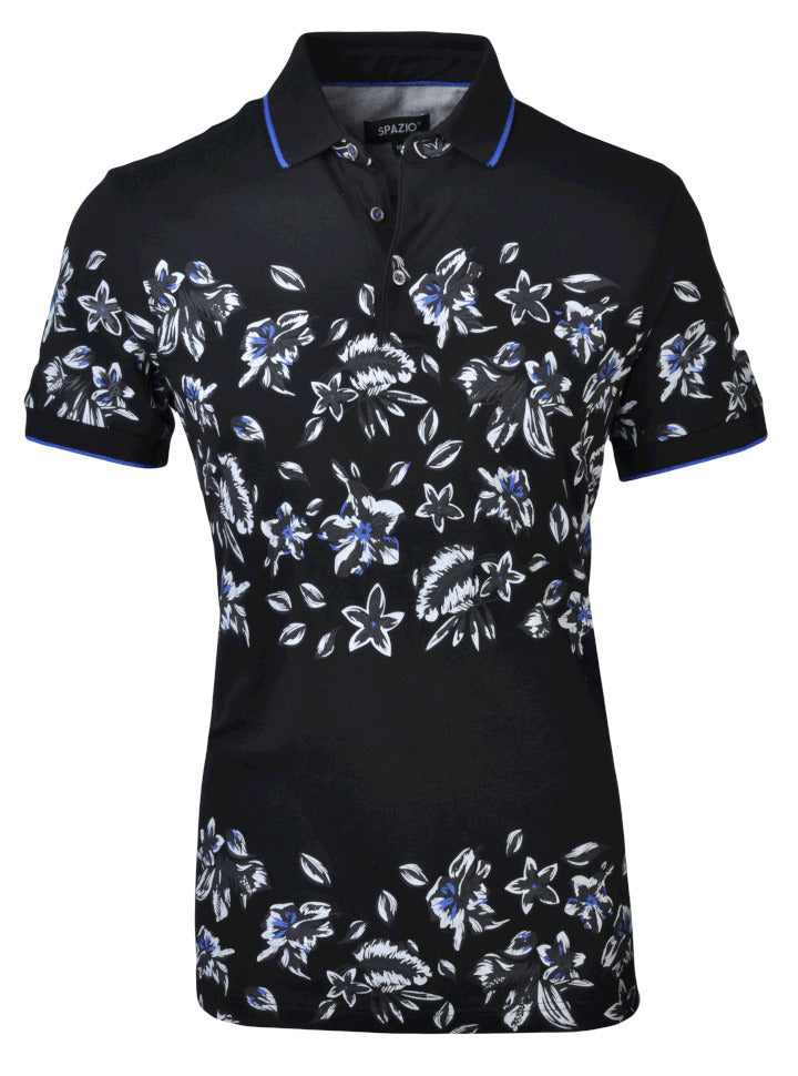 P-3694 Black Polo Modern Fit