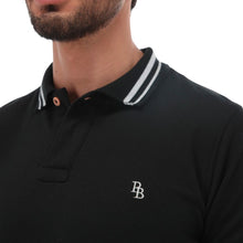 Load image into Gallery viewer, Polo Porto Blanco Básica Caballero Negra | PBASIC-02
