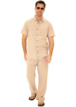 Load image into Gallery viewer, GZ1007 - Beige &#39;Ibiza&#39; Button Down Shirt

