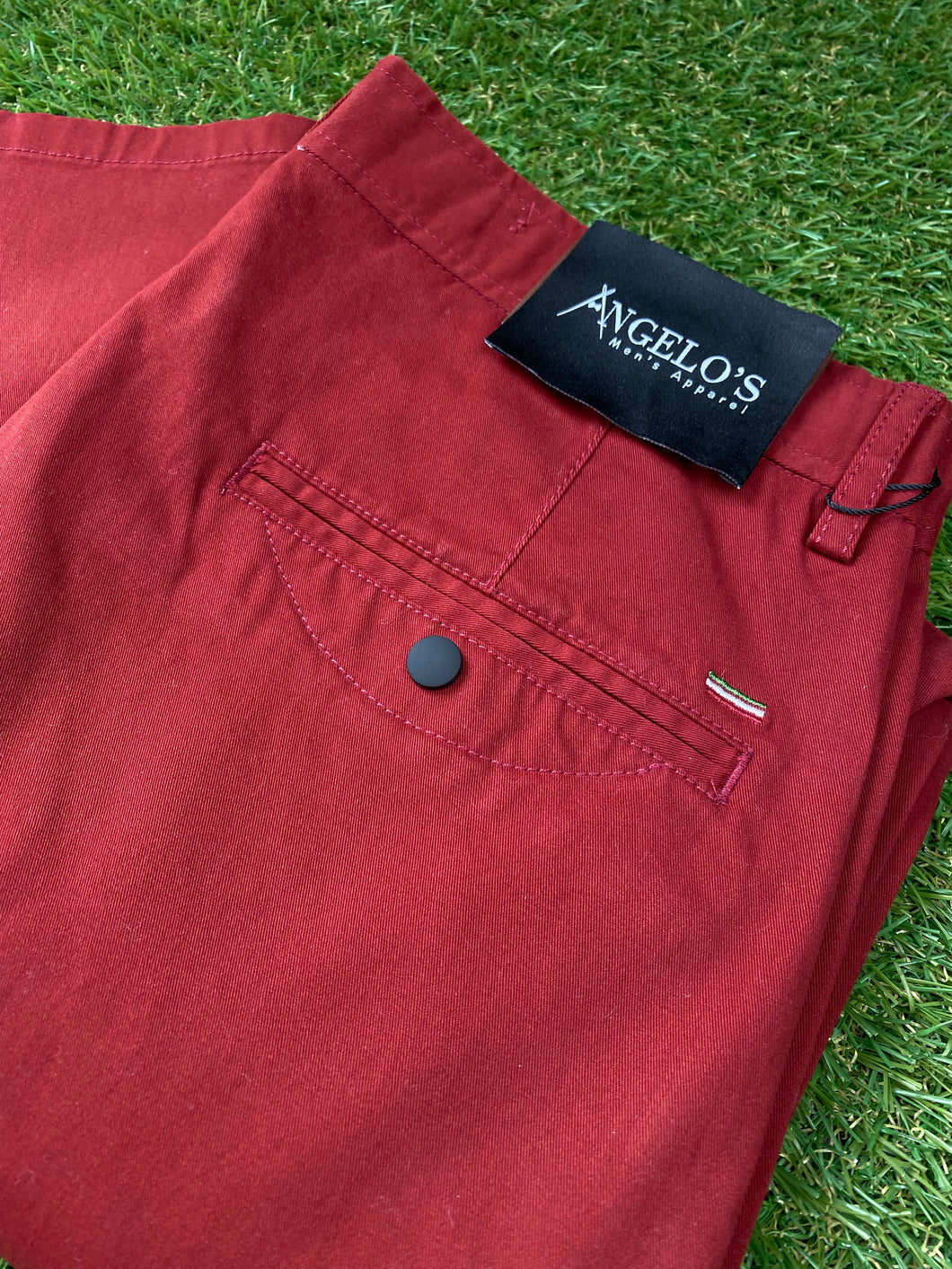 Wine Stretch Chino Pants Slim Fit / CTN-2