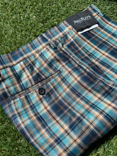 Load image into Gallery viewer, PL29 Aqua Plaid Pants

