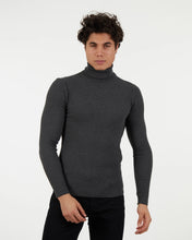 Load image into Gallery viewer, JT901 Charcoal Turtle Neck Long Sleeve Shirt
