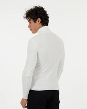 Load image into Gallery viewer, JT901 White Turtle Neck Long Sleeve Shirt
