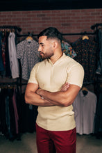 Load image into Gallery viewer, ZK509 Cream Turtle Neck Polo
