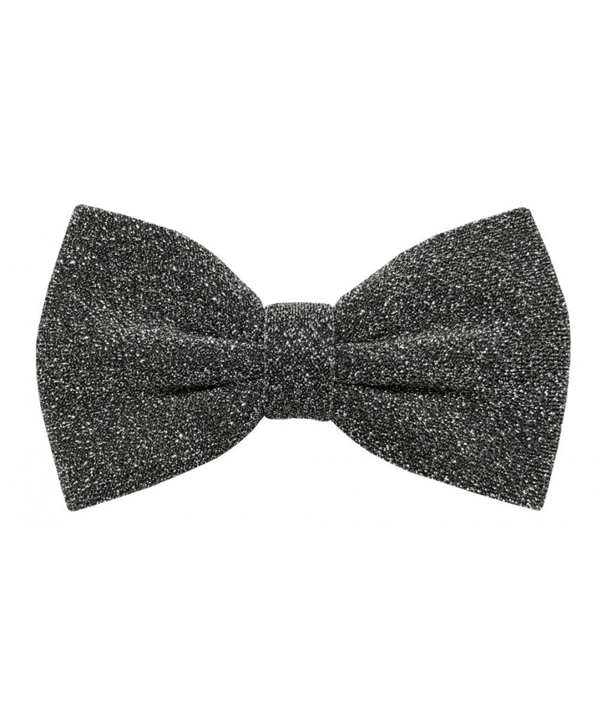 Grey Glitter Bow Ties & Hankies | BT2200- G