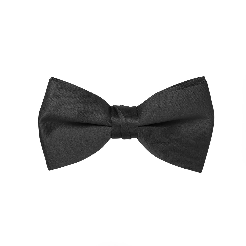 Black Satin Bow Tie