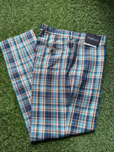 Load image into Gallery viewer, PL29 Aqua Plaid Pants
