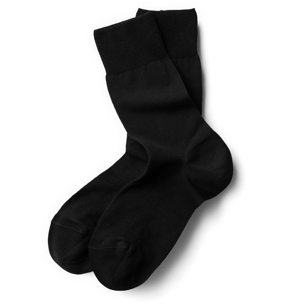 Black Poly / Cotton Sock | Tuxedo Park