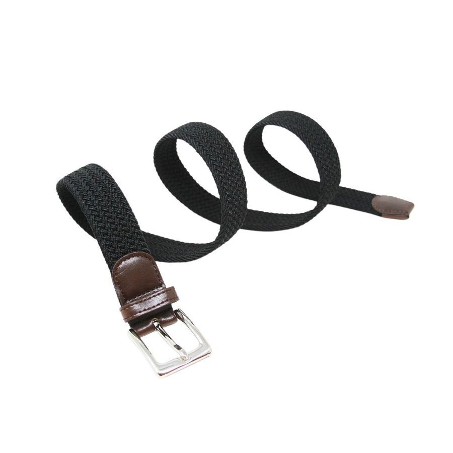 CNT-04 Men's Solid Elastane Belt Black