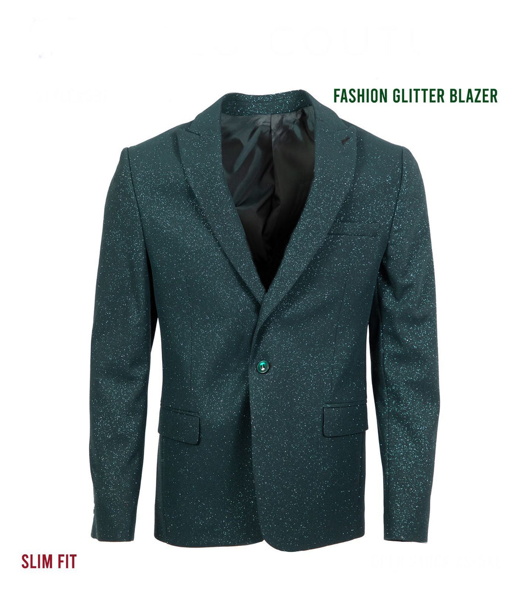 GB701 Olive Luxury Glitter  Blazer
