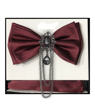 Load image into Gallery viewer, Brooch Bow Ties and Hankie | JBT115
