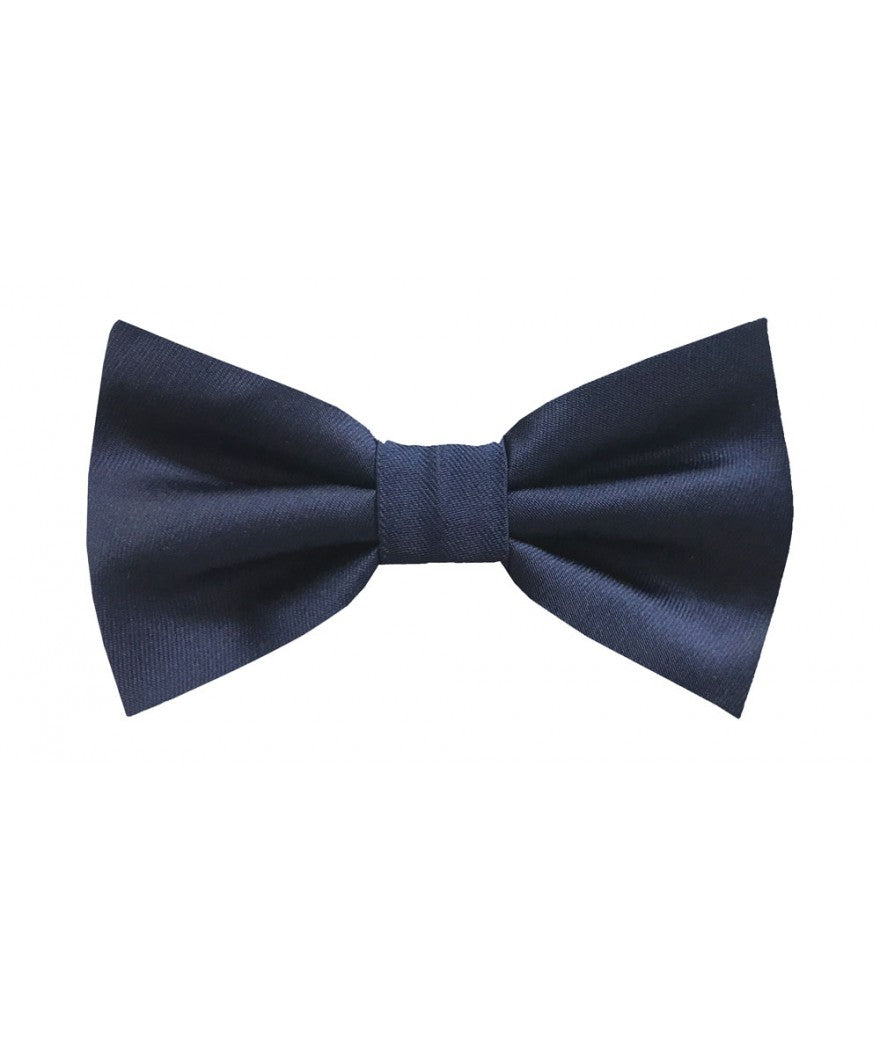 Kid's Microfiber Bow Ties & Hankies KBT100-G Navy Blue