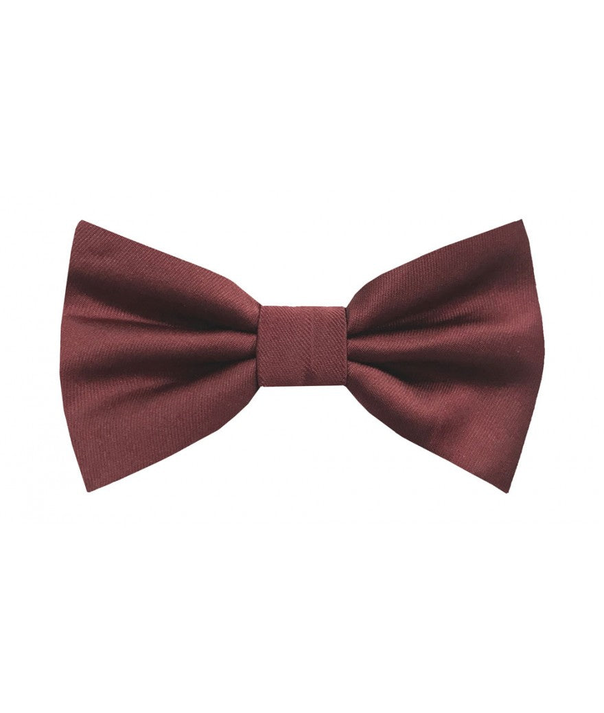 Kid's Microfiber Bow Ties & Hankies KBT100-MM Burgundy
