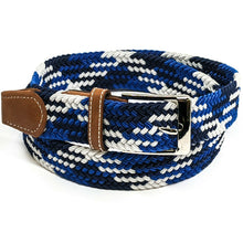 Load image into Gallery viewer, Premium Braid Belt Jet Blue - Angelo&#39;s Men Boutique
