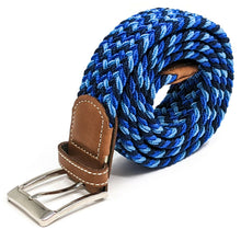 Load image into Gallery viewer, Premium Braid Belt Royal - Angelo&#39;s Men Boutique
